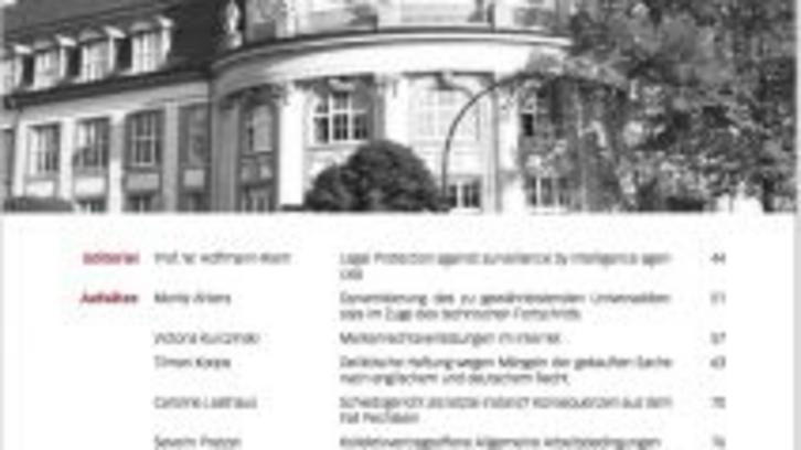 Neue Ausgabe des Bucerius Law Journal