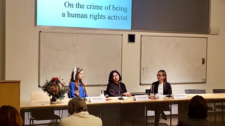 On the crime of being a human rights activist