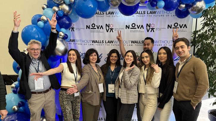 MLB student Kaitlin Bakken at Law Without Walls in Carcavelos, Portugal