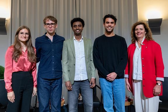 Parissa Rahimian, Timon Weiler, Amir Aman Kiyaro,Per Ahmerkamp, Martina Bäurle