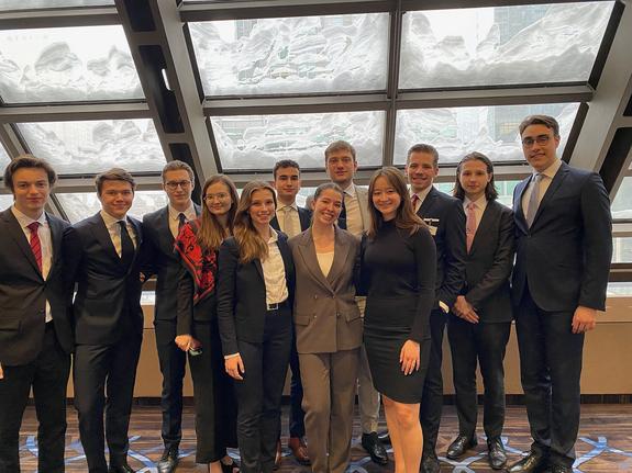 Das MUN-Team der Bucerius Law School in Montreal im Januar 2023