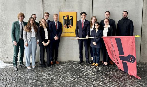 Die Teams der Bucerius Law School beim BAG Moot 2024 in Erfurt