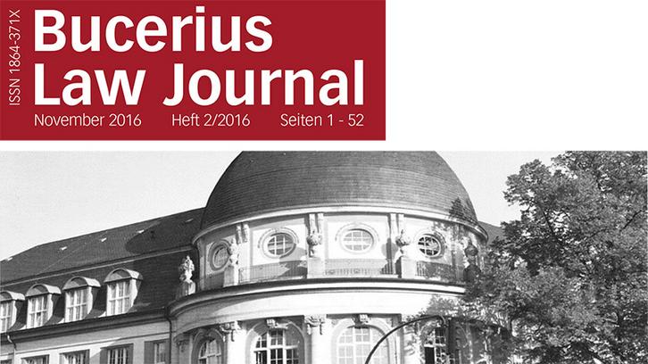 Neue Ausgabe des Bucerius Law Journals erschienen
